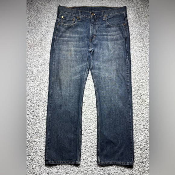 Levi's Jeans Mens 33 x 32 569 Loose Baggy Relaxed Fit Grunge Everyday Dark Wash - Picture 1 of 6